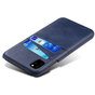 Duo Cardslot Wallet Portemonnee iPhone 11 Pro Max hoesje - Blauw Bescherming