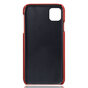 Duo Cardslot Wallet Portemonnee iPhone 11 hoesje - Rood Bescherming