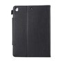 Wallet Portemonnee Hoes Case met Metalen Sluiting en Pensleuf voor iPad 10.2 inch - Zwart