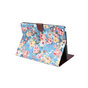 Wallet Portemonnee Hoes Case Flowerprint Bloemenstofpatroon Kunstleer voor iPad 10.2 inch - Blauw