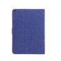 Wallet Portemonnee Hoes Case Jeansstofprint Kunstleer voor iPad 10.2 inch - Donkerblauw