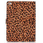 Hoes Case Wallet Portemonnee Luipaardprint voor iPad 10.2 inch, iPad Pro 10.5 en iPad Air 3 10.5 inch - Oranje Zwart Beige