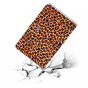 Hoes Case Wallet Portemonnee Luipaardprint voor iPad 10.2 inch, iPad Pro 10.5 en iPad Air 3 10.5 inch - Oranje Zwart Beige