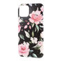 Hoesje Case Bloemen Bladeren Flowers Natuur TPU Flexibel Schokabsorberend voor iPhone 11 - Zwart