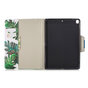 Wallet Portemonnee Hoes Case Kunstleer Natuur Bladeren Jungle voor iPad 10.2 - Groen