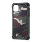 Camouflage Leger Hybride Lederen TPU Polycarbonaat iPhone 11 Pro Hoesje Case - Groen