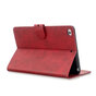 Wallet Portemonnee Hoes Case Kunstleer met Standaard voor iPad mini 1 2 3 4 5 - 7.9 inch - Rood