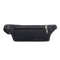 Casual Canvas Fanny Pack Outdoor Reizen Heuptas Crossbodytas - Zwart