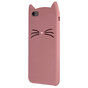 Schattige Kat iPhone 6 Plus 6s Plus Silicone hoesje 3D - Roze Bescherming