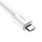 Baseus USB-A naar Micro USB kabel - Opladen Synchroniseren Wit 1 meter