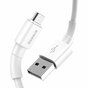 Baseus USB-A naar Micro USB kabel - Opladen Synchroniseren Wit 1 meter