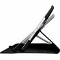 Just in Case Lederen Draaibare 360 graden geschikt voor iPad 9.7 inch 2017 2018 Hoes Case - Zwart