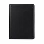 Just in Case Lederen Draaibare 360 graden geschikt voor iPad 9.7 inch 2017 2018 Hoes Case - Zwart