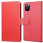 Just in Case Lederen Portemonnee Wallet iPhone 11 Pro Hoes - Rood Pasjes Briefgeld