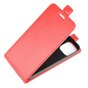 Flip case kunstleer hoesje voor iPhone 12 en iPhone 12 Pro - rood