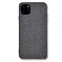 Cloth Texture stof en kunststof hoesje voor iPhone 12 Pro Max - grijs