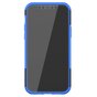 Shockproof schokabsorberend TPU hoesje voor iPhone 12 en iPhone 12 Pro - zwart met blauw