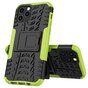 Shockproof schokabsorberend TPU hoesje voor iPhone 12 en iPhone 12 Pro - zwart met groen