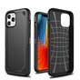 Pro Armor kunststof en schokabsorberend TPU hoesje voor iPhone 12 en iPhone 12 Pro - zwart