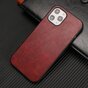 Leather Look kunstleer hoesje voor iPhone 12 Pro Max - rood
