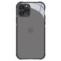Clear kunststof hoesje voor iPhone 12 en iPhone 12 Pro - transparant met zwart