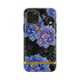 Richmond &amp; Finch Blooming Peonies stevig kunststof hoesje voor iPhone 11 - blauw / paars met zwart