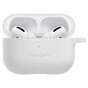 Spigen Silicone Hoes geschikt voor AirPods Pro - Wit Karabijnhaak