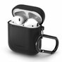 Spigen Silicone Hoes geschikt voor AirPods - Zwart Karabijnhaak