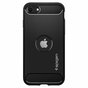 Spigen Rugged Armor Air Cushion Technology hoesje geschikt voor iPhone 7, 8 en iPhone SE 2020 SE 2022 - zwart