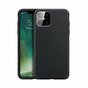 Xqisit Silicone case Anti Bac silicone hoesje voor iPhone 12 Pro Max - zwart