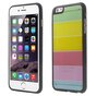 Doorzichtig gekleurd iPhone 6 Plus iPhone 6s Plus hoesje Regenboog Strepen