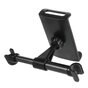 Tablethouder Telefoonhouder Hoofdsteun autostoel achterbank 4-11 inch voor iPhone iPad Samsung - Zwart