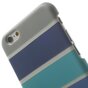 Glow in the Dark hoesje iPhone 6 / 6s - Blauw Grijs gestreepte cover