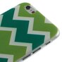 Groen TPU hoesje iPhone 6 6s Zigzag strepen Wit Groen