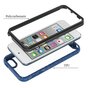 Hybrid spikkels en beschermend TPU spikkels hoesje voor iPod Touch 5, 6 en 7 - blauw