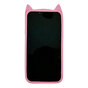 Schattige kat siliconen hoesje voor iPhone 12 Pro Max - roze