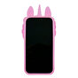 Unicorn Pop Fidget Bubble siliconen eenhoorn hoesje voor iPhone XR - roze
