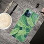 Tropical leaves TPU bananenbladeren hoesje voor iPhone 13 Pro Max - transparant en groen