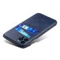 Duo Cardslot Wallet kunstleer hoesje voor iPhone 13 Pro Max - blauw