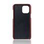 Duo Cardslot Wallet kunstleer hoesje voor iPhone 13 Pro - rood