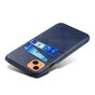 Duo Cardslot Wallet kunstleer hoesje voor iPhone 13 - blauw