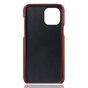 Duo Cardslot Wallet kunstleer hoesje voor iPhone 13 mini - rood