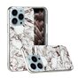 Marble TPU marmersteen hoesje voor iPhone 13 Pro Max - wit