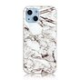 Marble TPU marmersteen hoesje voor iPhone 13 - wit