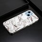 Marble TPU marmersteen hoesje voor iPhone 13 - wit