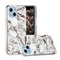 Marble TPU marmersteen hoesje voor iPhone 13 mini - wit
