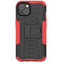 Shockproof TPU met stevig hoesje geschikt voor iPhone 13 - Rood en zwart