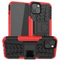 Shockproof TPU met stevig hoesje geschikt voor iPhone 13 - Rood en zwart