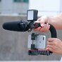 Ulanzi video stabilizer film triple cold shoe grip stabilisator smartphone camera - Zwart