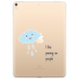 Just in Case Slim TPU een wolk met regen hoes voor iPad 10.2 (2019 2020 2021) - transparant